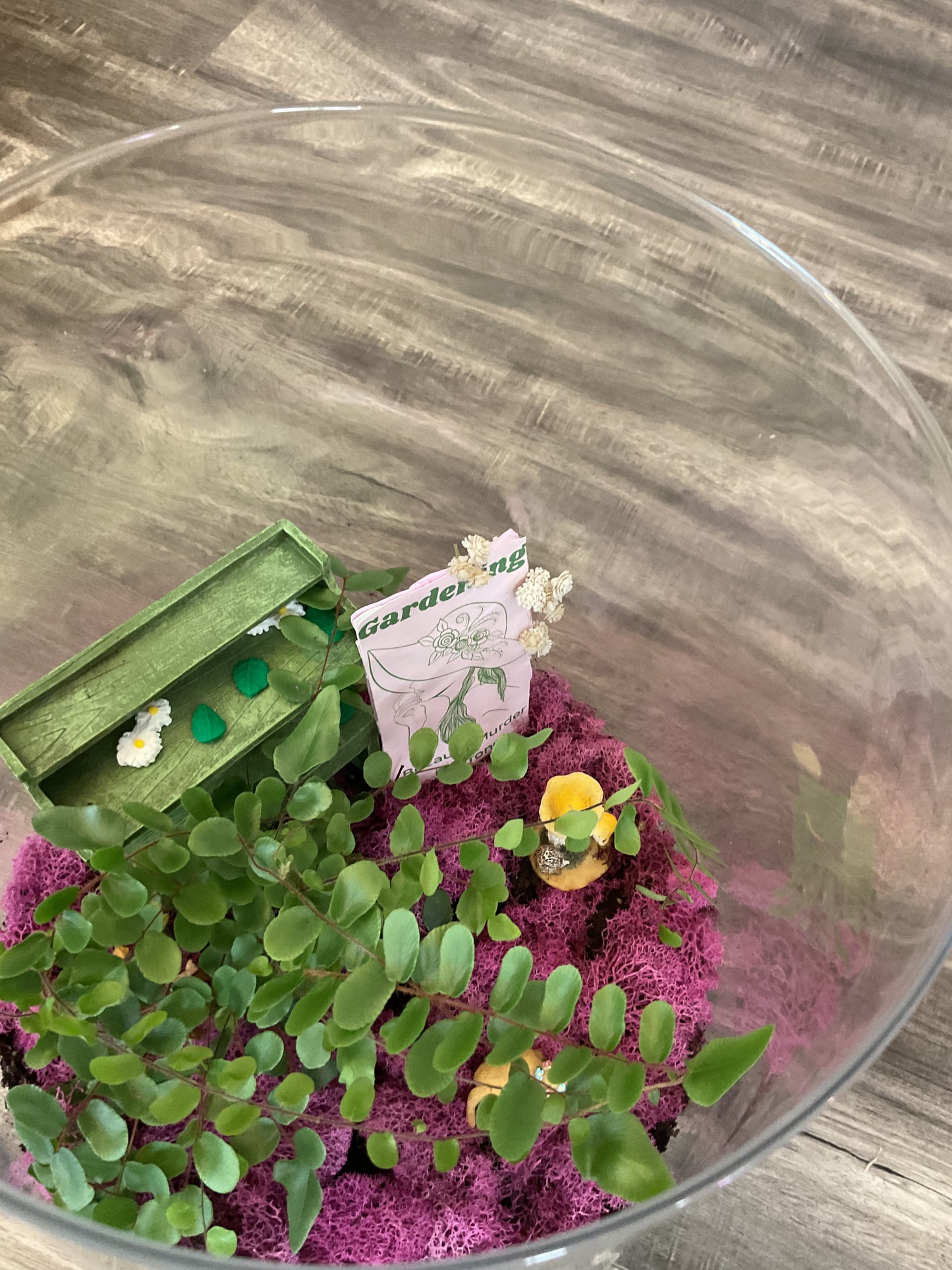 Gardening Because Murder Is Wrong Fairy Garden Terrarium