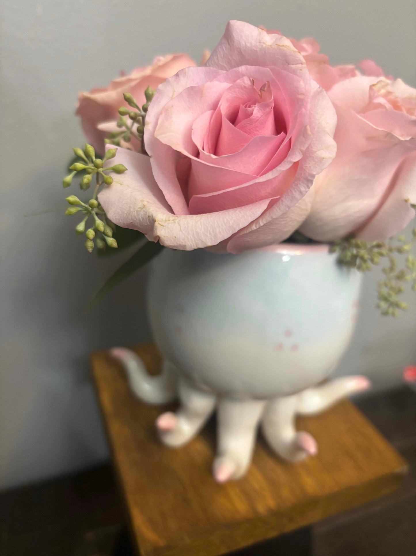 Open Arms Octopus with Roses