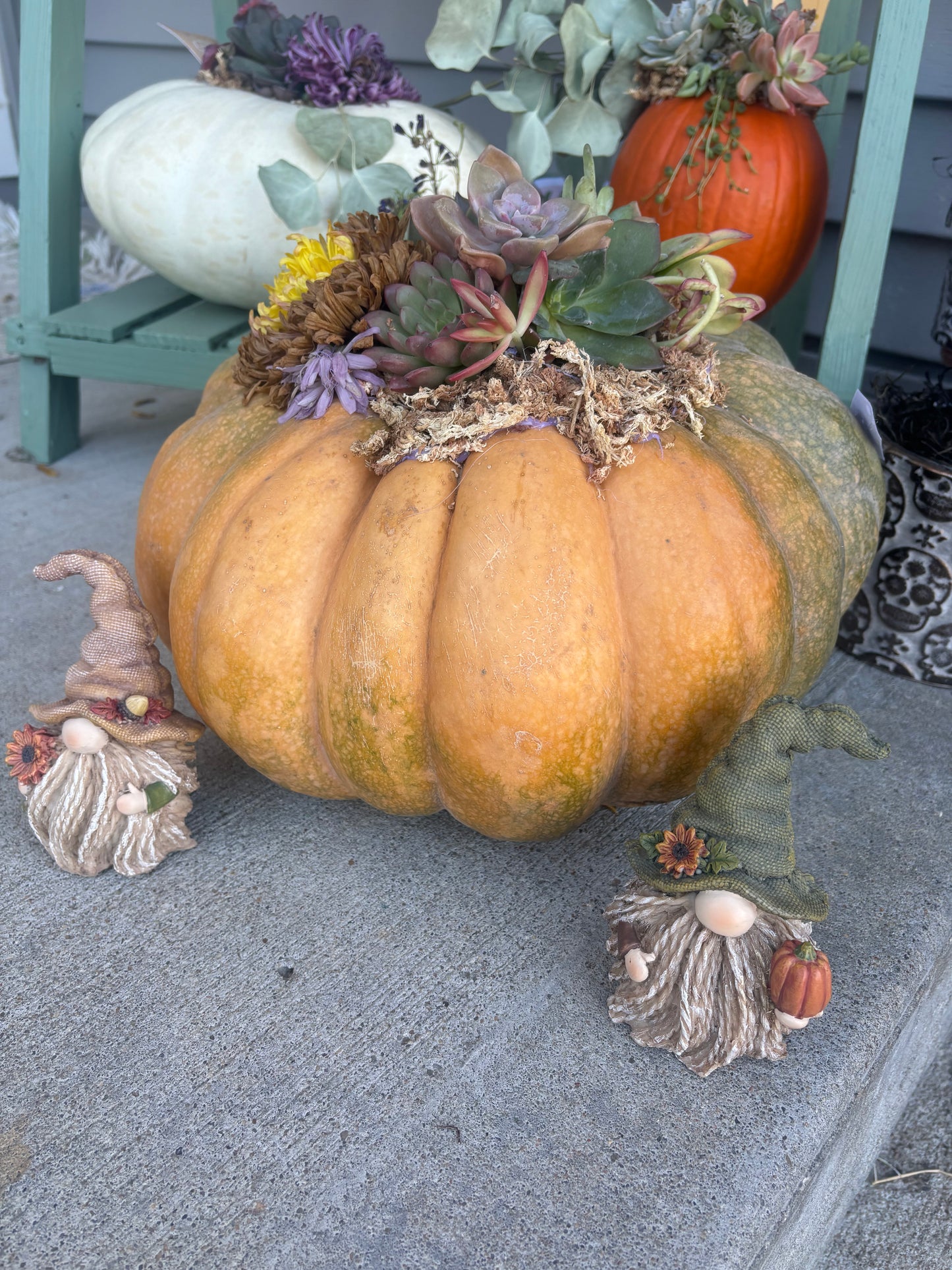 Gnome with Sunflower or Pumpkin (2 styles)