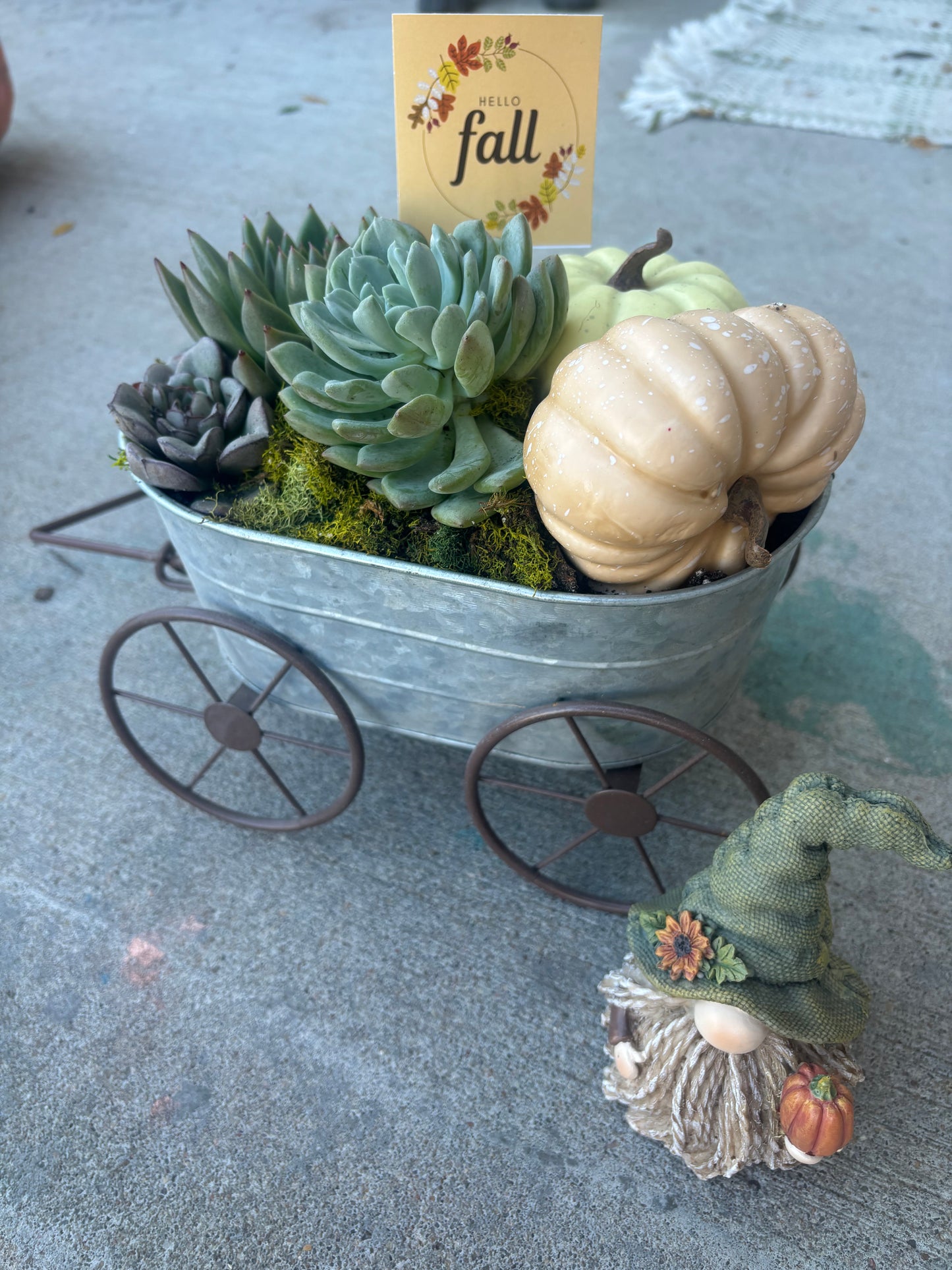 Gnome with Sunflower or Pumpkin (2 styles)