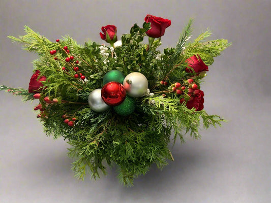 Jingle Bell Rock Evergreen Centerpiece