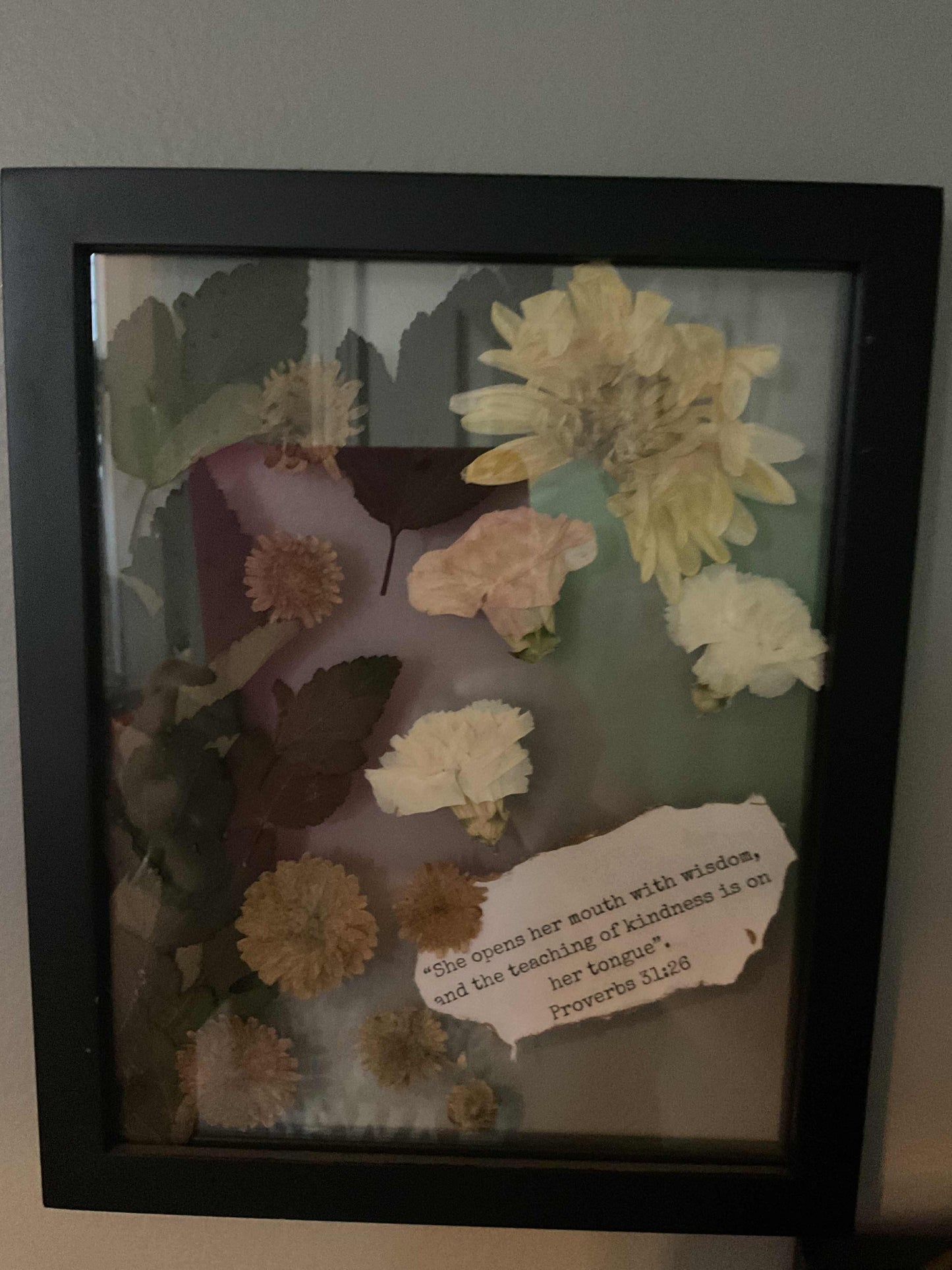 Framed Pressed Flowers